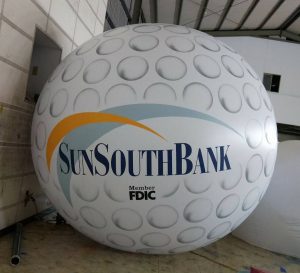Giant golf ball balloon