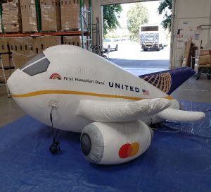 Cold Air inflatable airplane