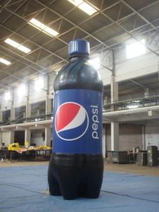 Pepsi bottle inflatable